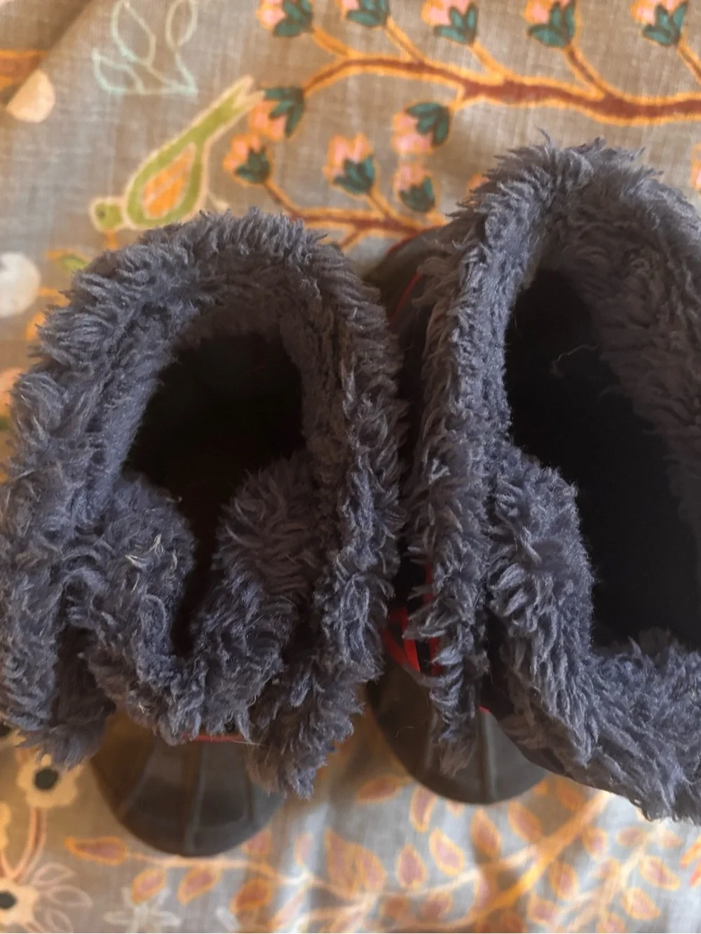 Sorel Kids Navy and Red Winter Snow Boots